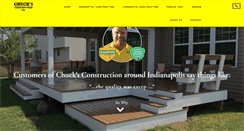 Desktop Screenshot of chucksconstruction.com