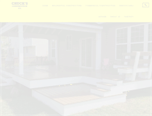 Tablet Screenshot of chucksconstruction.com